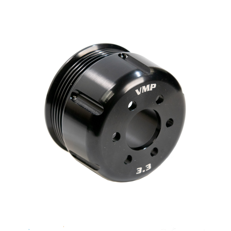 Ford Mustang Supercharger Pulley - VMP Performance - 3.3in 6-Rib - Black anodized - `11-`27